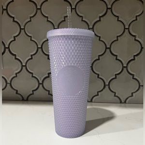 Starbucks 2021 Holiday Icy lilac Bling Studded Plastic Cold Cup Tumbler 24oz 💫